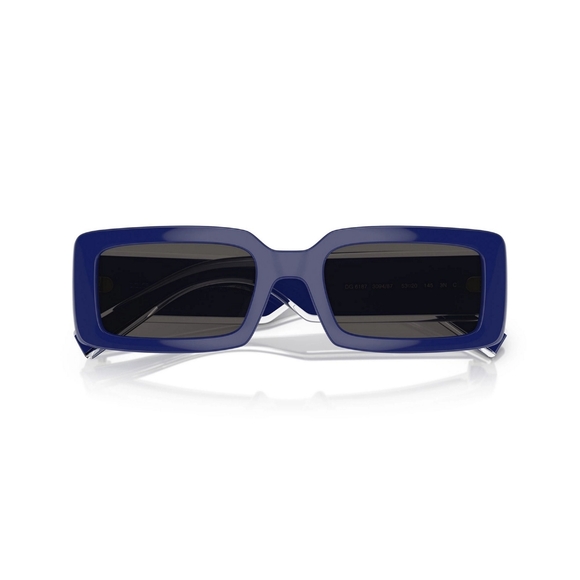NEW DOLCE&GABBANA SQUARE BLUE UNISEX SUNGLASSES DG6187 3094/87 EYEWEAR - Picture 5 of 6